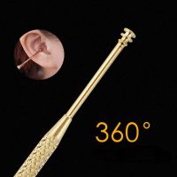 1PC Double-ended Stainless Steel Spiral Ear Pick Spoon Ear Wax Removal Cleaner Ear Tools Multi-function Portable Ear Pick