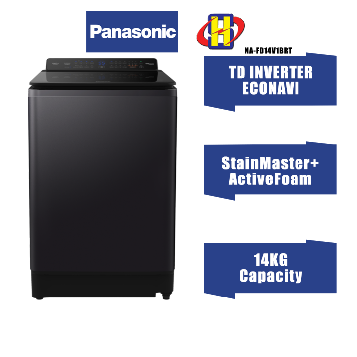 Panasonic Top Load Washing Machine (14kg)(Black Silver) TD Inverter NA
