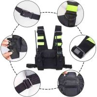 Suspenders Black Mens Tactical Vest Molle Belt Reflective Strip Chest Rig Bag CS Match Wargame Military Convenient Combat Girdle