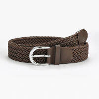 8 Colors Men Women Casual Belts Fashion Braided Elastic Woven Canvas Buckle Belt Expandable Waistband Waist Plain Webbing Strap