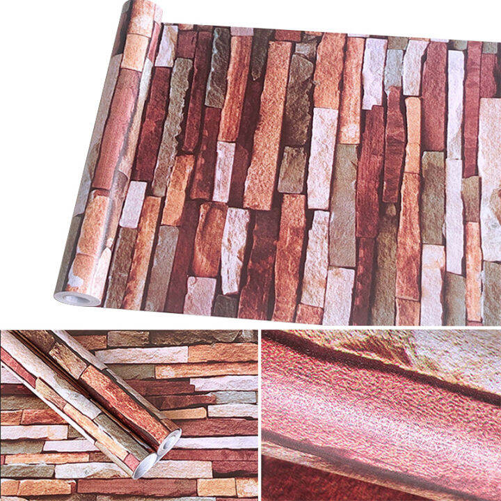 HM wallpaper Bricks 3d design wallpaper 10 meters by 45cm 3D Wallpaper