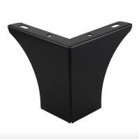 (Pack of 4pcs) Black Furniture Stand Legs Iron finish Cabinet Table Sofa Bed Feet H=100mm Furniture Protectors Replacement Parts Furniture Protectors