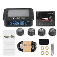 Tire Pressure Monitor System Lite Smart Car TPMS Solar Power Touch control Auto Security Alarm Systems Tyre Pressure Warning