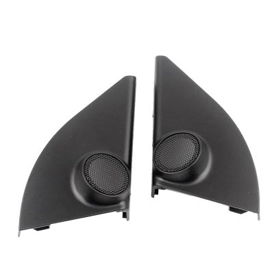Car Door Panel Audio Horn Cover Tweeter Triangular Speaker Loudspeaker Cover Trim for Toyota RAV4 2014-2018