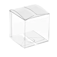 50Pcs Clear Plastic Boxes for Gifts Pvc Packing Box Gift Packaging Transparent Candy Box Wedding Gift Boxes Party Favors