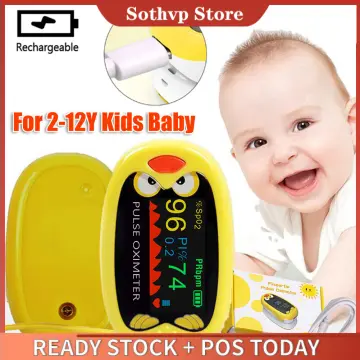 CMS50QB Child Pulse Oximeter KIDS Infant Baby Blood Oxygen Monitor SPO2  Probe PR