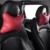 ✔▲ Car Leather Neck Pillow For BMW MINI Cooper Eco-friendly Headrest Cushion Universal Auto Decoration Styling Accessories