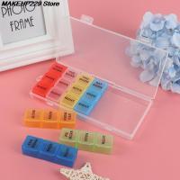 7-color Pill Case Box Medicine Case Organizer Week Storage Holder Case For Medicine Drug Pill Case 7 Day 21 Slot Medicine  First Aid Storage