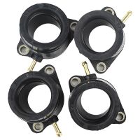 4 Pcs Cyleto Carburetor Rubber Intake Manifold Interface Adapter For Yamaha FZS600 FZS 600 FAZER 600 1998-2003 5DM-13586-01