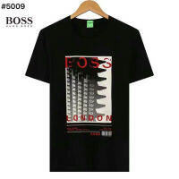 [สินค้ามาใหม่] HUGOS BOSS เสื้อยืดคู่รักชายหญิงแขนสั้น100% ผ้าฝ้ายระบายอากาศได้ดีใส่สบาย