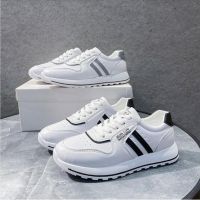 Womens shoes casual wanita all-match white shoes Korean style breathable Kasut Perempuan soft-soled Sneakers