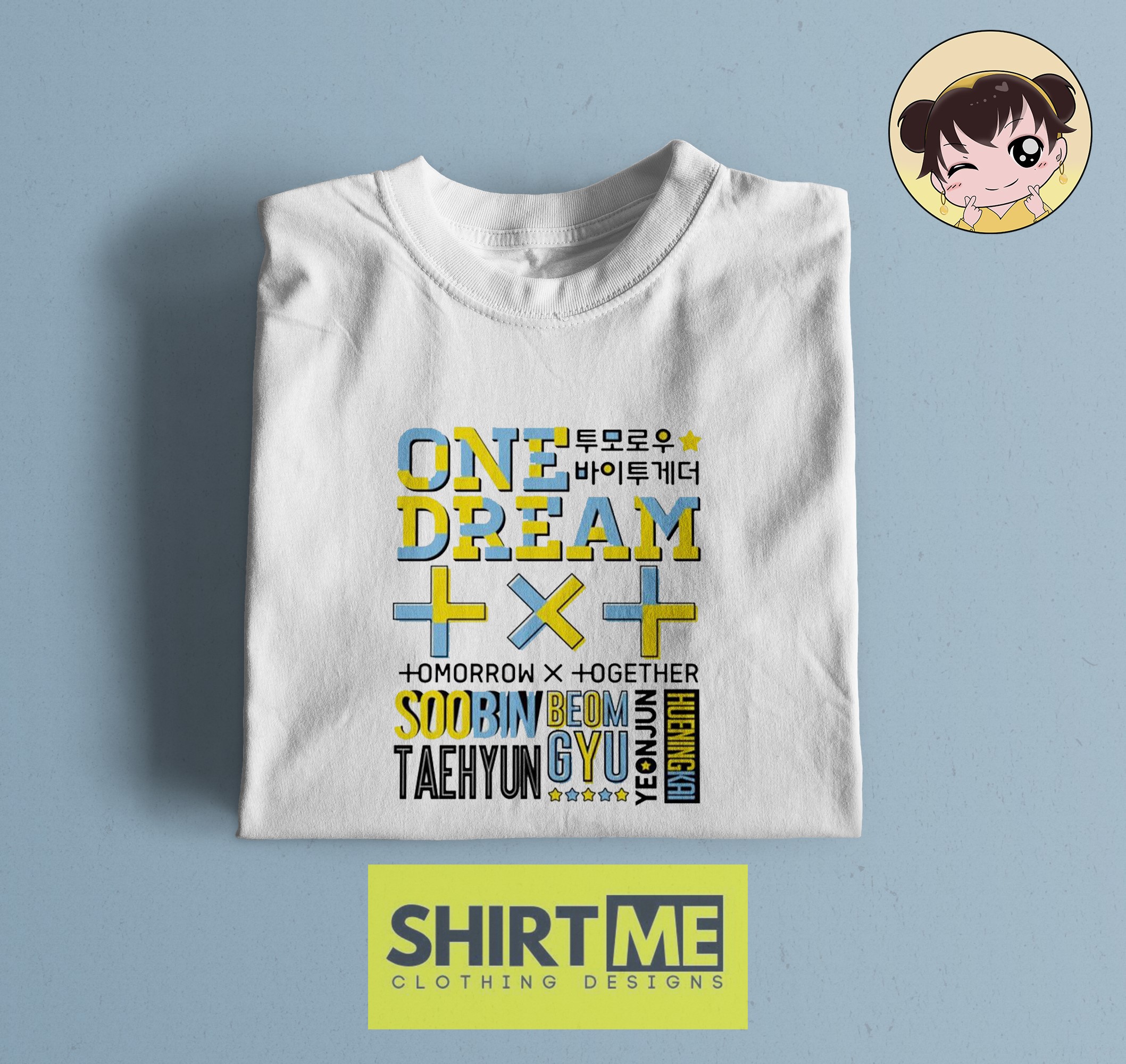 K-Pop T-Shirt Txt Short Sleeve Tee TOMORROW X TOGETHER T-Shirt TXT Adult Unisex Shirt