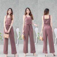 Maya-fashion เสื้อผ้าแฟชั่น Jumpsuit สีโกโก้ พร้อมส่ง