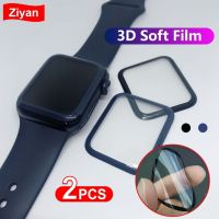 2Pcs 3D Full Cover HD Clear Hydrogel Film For Apple Watch 8/7/6/5 41MM 45MM 40MM 44MM Screen Protector For iWatch 3 2 38MM 42MM Screen Protectors