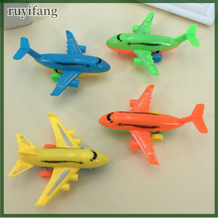 ruyifang-2pcs-durable-air-bus-เครื่องบินรุ่นของเล่นดึงกลับเครื่องบินเด็กยานพาหนะของขวัญ