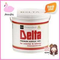 สีน้ำทาภายนอก DELTA MATT BASE D ด้าน 2.5 แกลลอนWATER-BASED EXTERIOR PAINT DELTA MATT BASE D 2.5GAL **หมดแล้วหมดเลย**