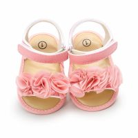 【hot】！ Baby Shoes Sandals Flat Newborn Toddler Infant Pink Prewalkers 0-18M