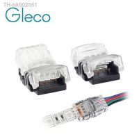 ♈ 5PCS 4PIN 10mm RGB connector to wire connector for LED Strip Lights 5050 RGB No Screws No Soldering