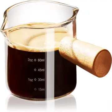 MHW-3BOMBER Double Espresso Shot Glass 2oz Double Spouts Espresso