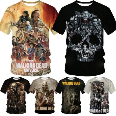 เสื้อยืดลําลอง แขนสั้น คอกลม พิมพ์ลาย The Walking Dead 3 มิติ สไตล์สตรีท แฟชั่นฤดูร้อน สําหรับผู้ชาย และผู้หญิง ไซซ์ Xs-5Xl
 QC7311624