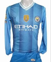 เสื้อฟุตบอลกีฬาผู้ชาย(เเขนยาว)ทีมสโมสรแมนเชสเตอร์ ซิตี (Manchester City Football Club) ตัวฤดูกาล 2022-2023
