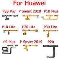 ปุ่มปุ่มเปิดปิดสำหรับ HuaWei P30 P20 Pro P9 P10 Plus Lite P Smart 2018เสียงเงียบสายเคเบิลงอได้ปุ่มเปิด/ปิด