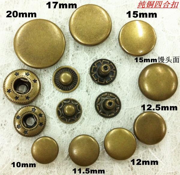 30-sets-pack-antique-brass-round-metal-snap-button-no-sewing-press-studs-fasteners-leathercraft-clothes-bags-shoe-free-shipping