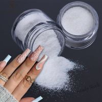 【hot sale】 ▫▬✌ B50 1 Box White Black Sugar Nail Glitter Powder for Snowflake Sweater Yarn Dust Pigment DIY Decoration Accessories