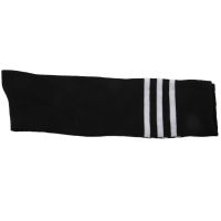 Old School White Stripe on Black Knee High Athletic Sports Tube Sock / Great for Soccer or Any Sports, Also Makes A Good Boot Sock