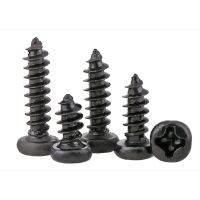 Black Round Head Self-Tapping Screws Phillips Head Self-Tapping Screws Electronic Screws M2.3 M2.6 M3 1000 Pcs