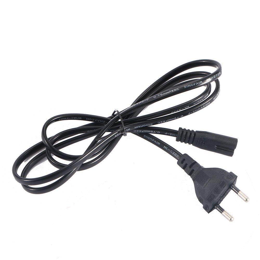5feet AC Power Cord 2-Prong Wire Cable EU Europe Style Plug 1.5m c43 