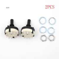 STF 2pcs RS26 2เสาตำแหน่ง6เลือก band ROTARY Channel Selector Switch