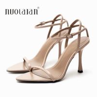 2023 Ankle Strap Women Sandals Summer Fashion Sexy Thin High Heels Gladiator Sandal Shoes Narrow Band Party Dress Pump Shoes