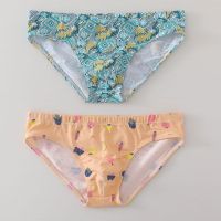 2Pcs/ Lot Men Underwear Briefs Cotton Printed Underpants Breathable And Comfortable Sports Low-rise Sexy Mens Panties