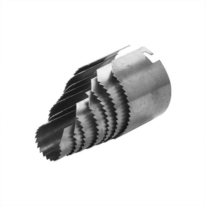 ดอกสว่านเจาะงานไม้พาสเซ็ตโลหะเครื่องตัดเลื่อยหลุมแบบ-bi-metal-26มม-63มม-7ชิ้น
