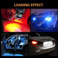 KEIN T10 Led Bulb 194 W5W Dashboard Car Meter LED Bulb Light Courtesy Dome Map Door License Plate Light Parking Lights Waterproof Silicone 15SMD 4014 License Plate Light Car Interior Light White Crystal Blue