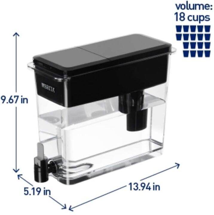 Brita 18 Cup UltraMax Water Dispenser with 1 Standard Filter, BPA Free