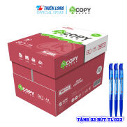 TẶNG 03 BÚT TL-023Combo 5 Ream giấy A4 80 gsm IK Copy 500 tờ - Hàng nhập