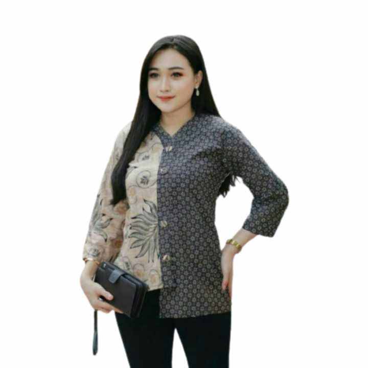 Atasan Batik Wanita Terbaru | Pakaian Cewek | Blus Batik | Seragam ...