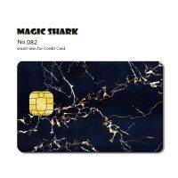 Magic Shark ธงไม้พิมพ์ Mounn แฟชั่น PVC บัตรเครดิตไม่มีสติกเกอร์ผิวกรณีฟิล์ม