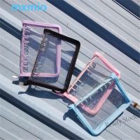 【Ready Stock】 ◕☊ C13 MXMIO Korean Glitter Colorful A5/A6 Loose-Leaf Notebook Cover Transparent 6 Hole Binder Clip Diary Planner Stationery PVC Handbook Notebook Pages/Multicolor