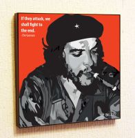 Che Guevara ของตกแต่งศิลปะบนผนังบนผ้าใบภาพวาดที่มีชื่อเสียงแนวศิลปะป๊อปสำหรับห้องนั่งเล่นในห้องนอน