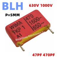 5PCS WIMA RED FKP1 5MM Film Capacitor Hi-Fi Audio P5 630V 1000V 47PF 470PF 0.00047UF