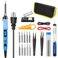 80W LCD Digital Soldering Iron Kit Electric Welding Solder Wire Temperature