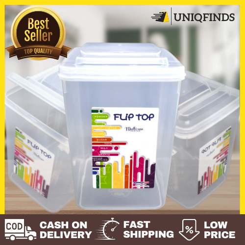 UniqFinds Easyopen Container Large Milk tea Container For Powder