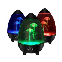 Silent Remote Jellyfish Lamp Color Changing Egg Shape With Remote Control Aquarium Led Night Lamp Bedroom Decoration Night Lights