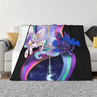 Ready Stock Sun And Moon Sisters- MLP Beach Blanket Bedspread In The Bedroom Travel With Picture King Size