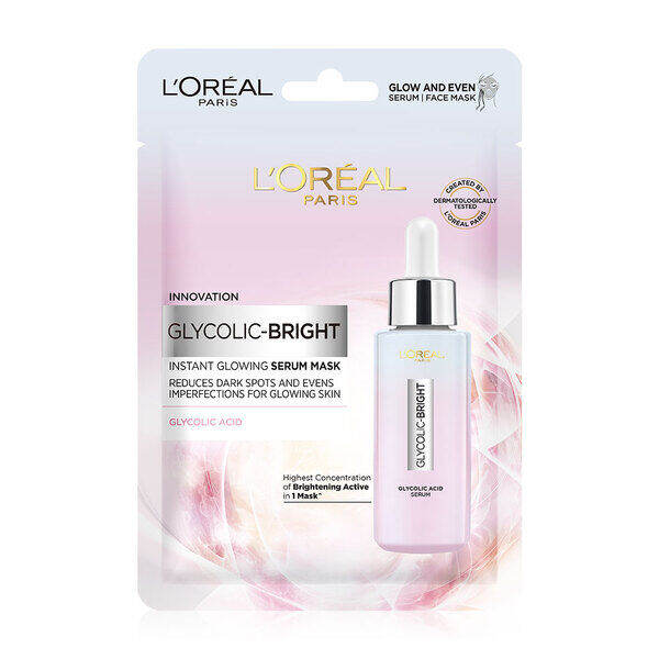 loreal-paris-glycolic-bright-instant-glowing-serum-mask-ขนาด-22-g-90478-ลอรีอัล-แผ่นเซรั่มมาสก์หน้า