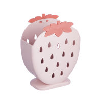 Strawberry Chopsticks Cage Plastic Drain Box Spoon Fork Holder Utensil Organizer for Home Kitchen