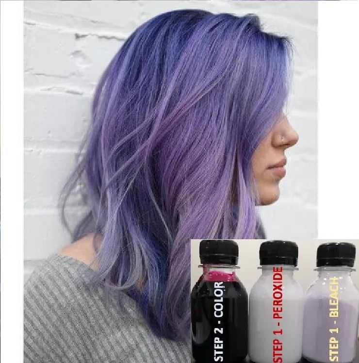 Free Bleach Set) Direct Ash Purple Hair Color Kit (10Minutes )100Ml+Free  Bleach&Peroxide(100Ml) Ungu Hair Lavender Purple Dye Rambut Baby Blue Hair  Dye Permanent Dye Muslim Friendly Purple Hair | Lazada
